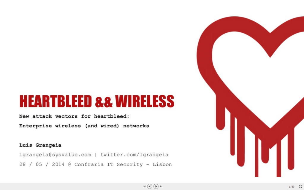 heartbleed and wireless